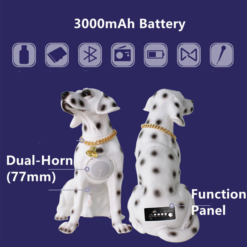 SoundPaws Chien Dalmatien Haut-parleur Portable (51 cm de hauteur)