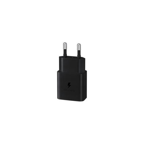 Samsung Chargeur mural C-à-C 15 W (avec câble C-à-C) Noir 12 mois de garantie