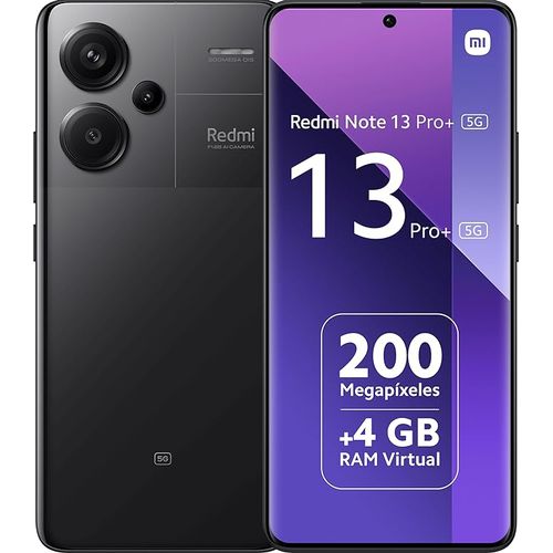 XIAOMI Redmi Note 13 PRO Plus 5G – 6.67" – 8 Go RAM – 256 Go – Dimensity 7200 Ultra – 200 MP – Noir