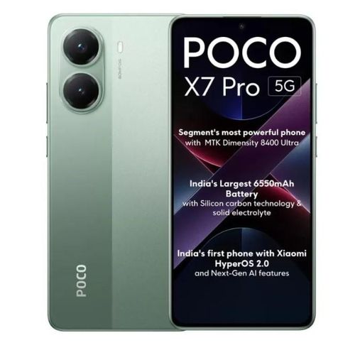 XIAOMI POCO X7 PRO (12Go, 256Go)5G 6.67"AMOLED-Dimensity 8400-Ultra, - 50 MP avec OIS-Vert