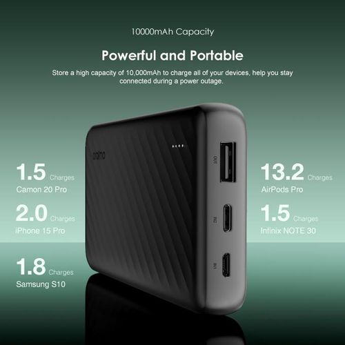 Oraimo Slice Link Banque d'alimentation 10000mAh 12W