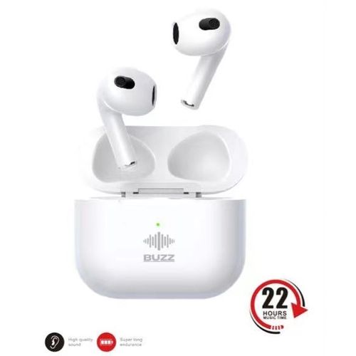 Buzz Z 2 Écouteurs Bluetooth de haut qualité Son Steréo - 22 h autonomie - Blanc