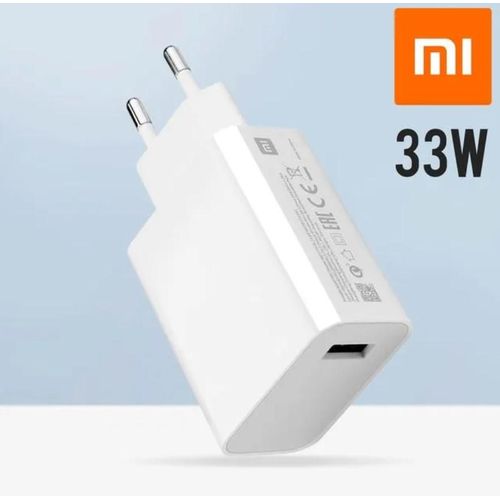 XIAOMI Chargeur 33W Turbo Fast Charge Original Sans Cable