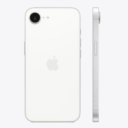 Apple iPhone 16e 128 Go white 8 Go RAM 48 Mpx 6.1 Puce A18 iOS Bouton Action 5G