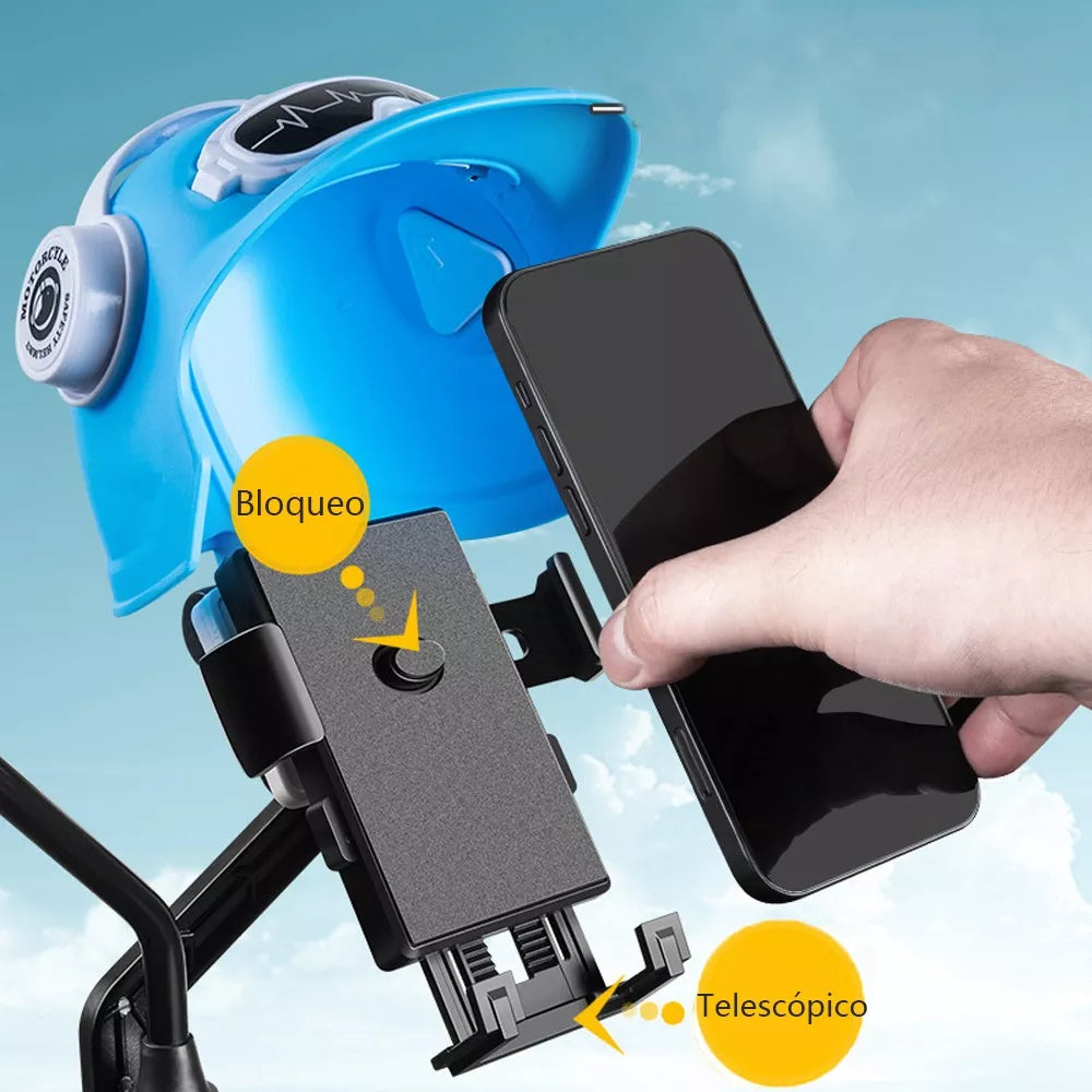 Support Téléphone Moto Universel avec Pare-Soleil et Support GPS