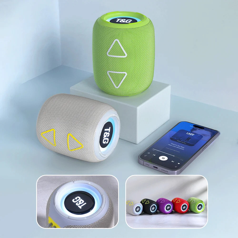 Enceinte Bluetooth Portable TG655 avec LED et Étanchéité