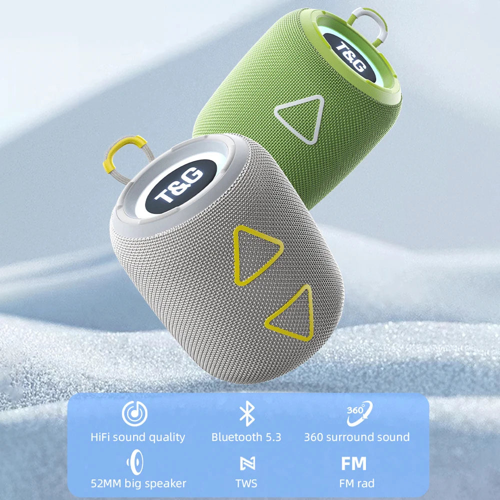 Enceinte Bluetooth Portable TG655 avec LED et Étanchéité